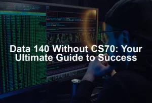 Featured image for Data 140 Without CS70: Your Ultimate Guide to Success