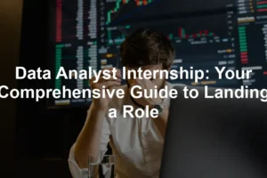 Featured image for Data Analyst Internship: Your Comprehensive Guide to Landing a Role