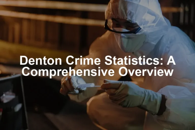 Featured image for Denton Crime Statistics: A Comprehensive Overview