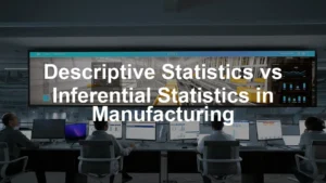 Featured image for Descriptive Statistics vs Inferential Statistics in Manufacturing