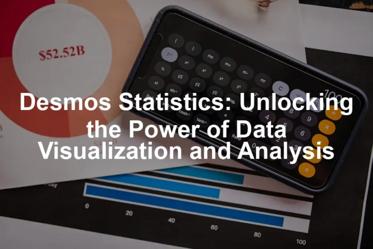 Featured image for Desmos Statistics: Unlocking the Power of Data Visualization and Analysis