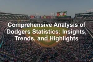 Featured image for Comprehensive Analysis of Dodgers Statistics: Insights, Trends, and Highlights