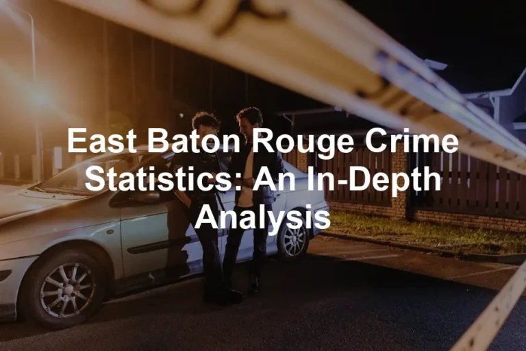 Featured image for East Baton Rouge Crime Statistics: An In-Depth Analysis