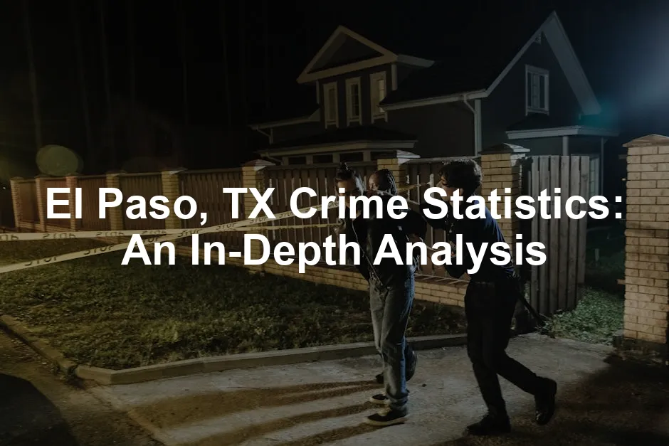 Featured image for El Paso, TX Crime Statistics: An In-Depth Analysis