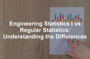 Featured image for Engineering Statistics I vs Regular Statistics: Understanding the Differences