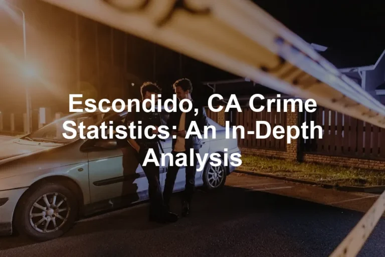 Featured image for Escondido, CA Crime Statistics: An In-Depth Analysis