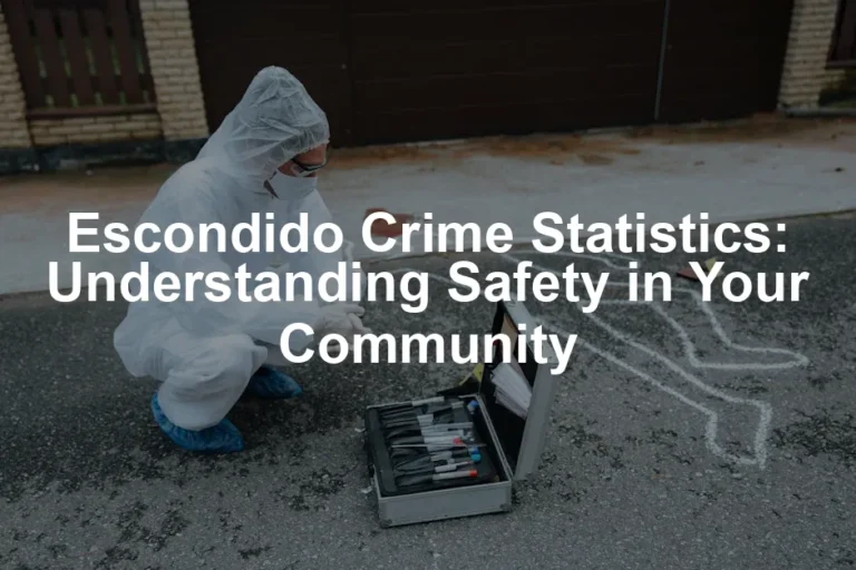 Featured image for Escondido Crime Statistics: Understanding Safety in Your Community