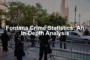Featured image for Fontana Crime Statistics: An In-Depth Analysis