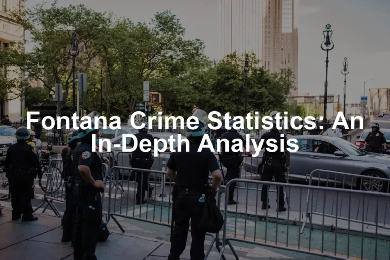 Featured image for Fontana Crime Statistics: An In-Depth Analysis