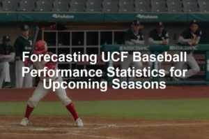 Featured image for Forecasting UCF Baseball Performance Statistics for Upcoming Seasons