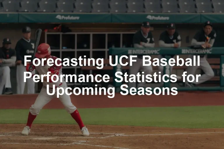 Featured image for Forecasting UCF Baseball Performance Statistics for Upcoming Seasons