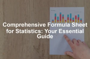 Featured image for Comprehensive Formula Sheet for Statistics: Your Essential Guide