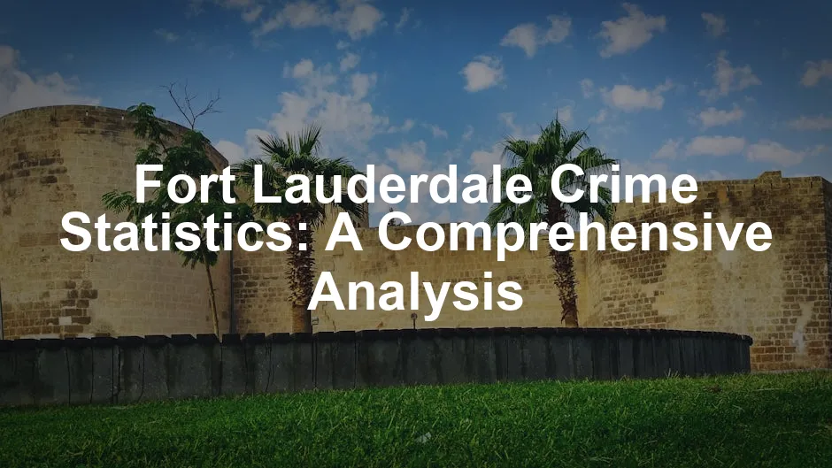 Featured image for Fort Lauderdale Crime Statistics: A Comprehensive Analysis