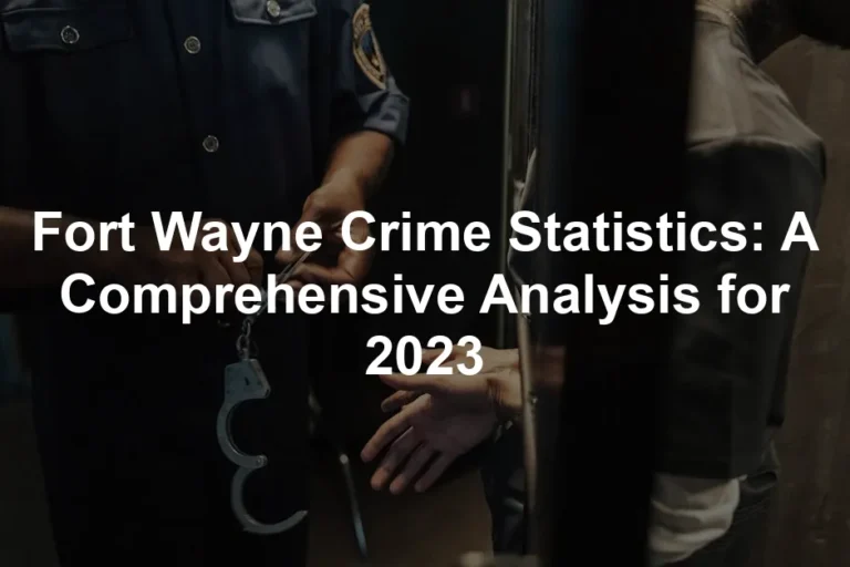 Featured image for Fort Wayne Crime Statistics: A Comprehensive Analysis for 2023