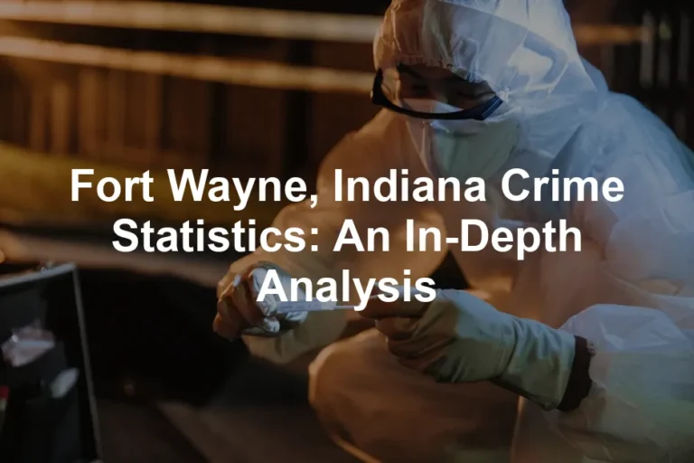 Featured image for Fort Wayne, Indiana Crime Statistics: An In-Depth Analysis