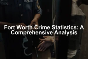 Featured image for Fort Worth Crime Statistics: A Comprehensive Analysis