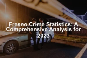 Featured image for Fresno Crime Statistics: A Comprehensive Analysis for 2023