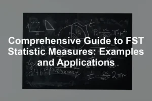 Featured image for Comprehensive Guide to FST Statistic Measures: Examples and Applications