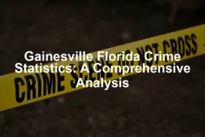 Featured image for Gainesville Florida Crime Statistics: A Comprehensive Analysis