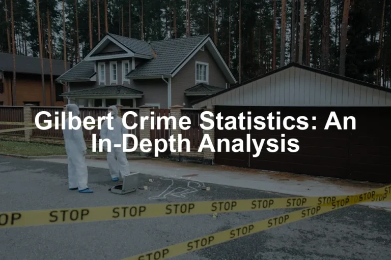 Featured image for Gilbert Crime Statistics: An In-Depth Analysis