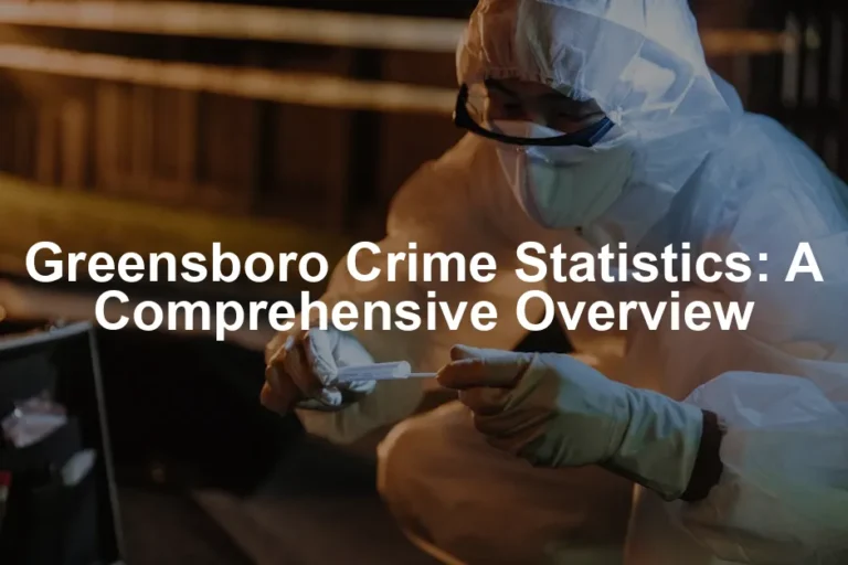 Featured image for Greensboro Crime Statistics: A Comprehensive Overview