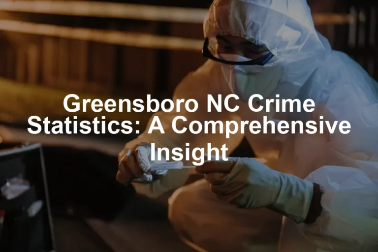 Featured image for Greensboro NC Crime Statistics: A Comprehensive Insight