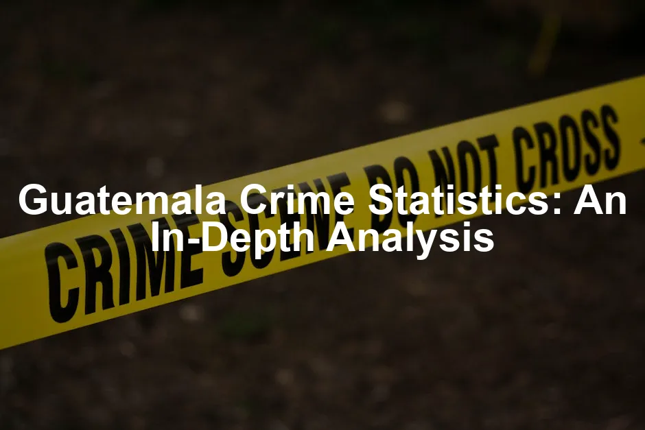 Featured image for Guatemala Crime Statistics: An In-Depth Analysis
