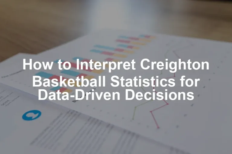 Featured image for How to Interpret Creighton Basketball Statistics for Data-Driven Decisions