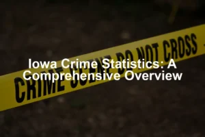 Featured image for Iowa Crime Statistics: A Comprehensive Overview