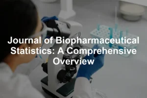 Featured image for Journal of Biopharmaceutical Statistics: A Comprehensive Overview