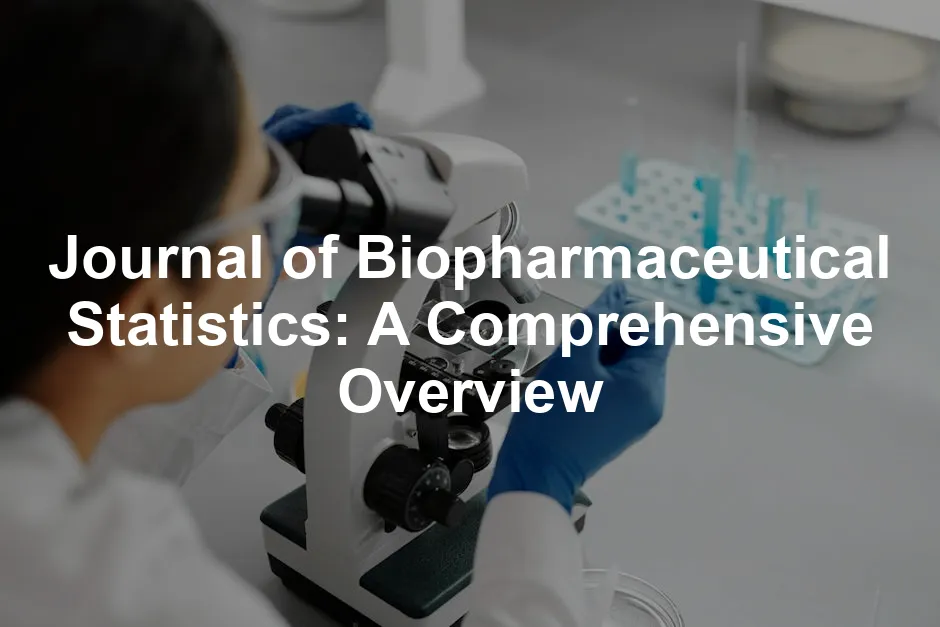 Featured image for Journal of Biopharmaceutical Statistics: A Comprehensive Overview