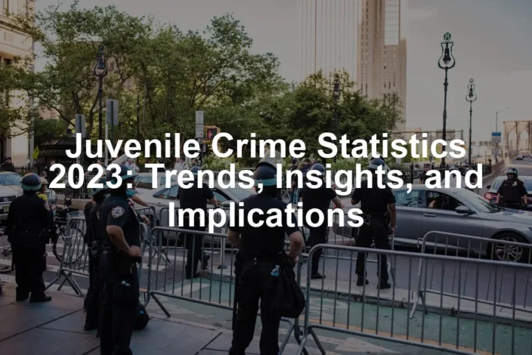 Featured image for Juvenile Crime Statistics 2023: Trends, Insights, and Implications