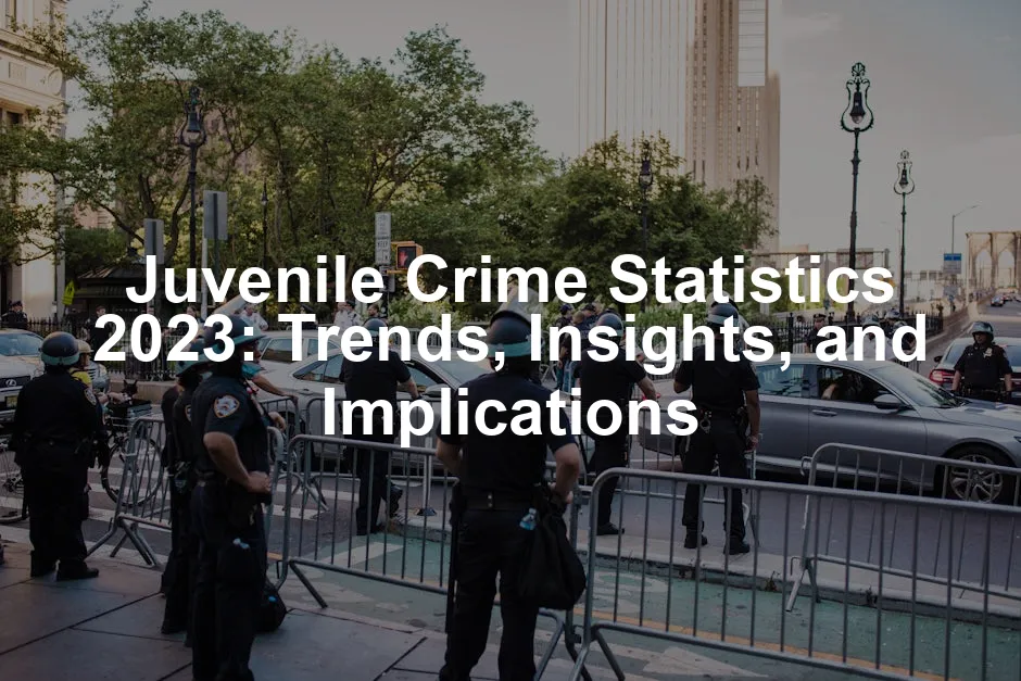 Featured image for Juvenile Crime Statistics 2023: Trends, Insights, and Implications