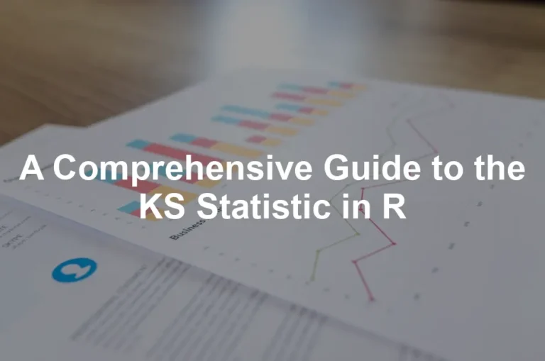 Featured image for A Comprehensive Guide to the KS Statistic in R