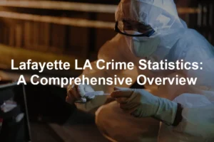 Featured image for Lafayette LA Crime Statistics: A Comprehensive Overview