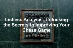 Featured image for Lichess Analysis: Unlocking the Secrets to Improving Your Chess Game