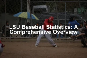 Featured image for LSU Baseball Statistics: A Comprehensive Overview