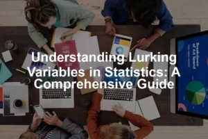 Featured image for Understanding Lurking Variables in Statistics: A Comprehensive Guide