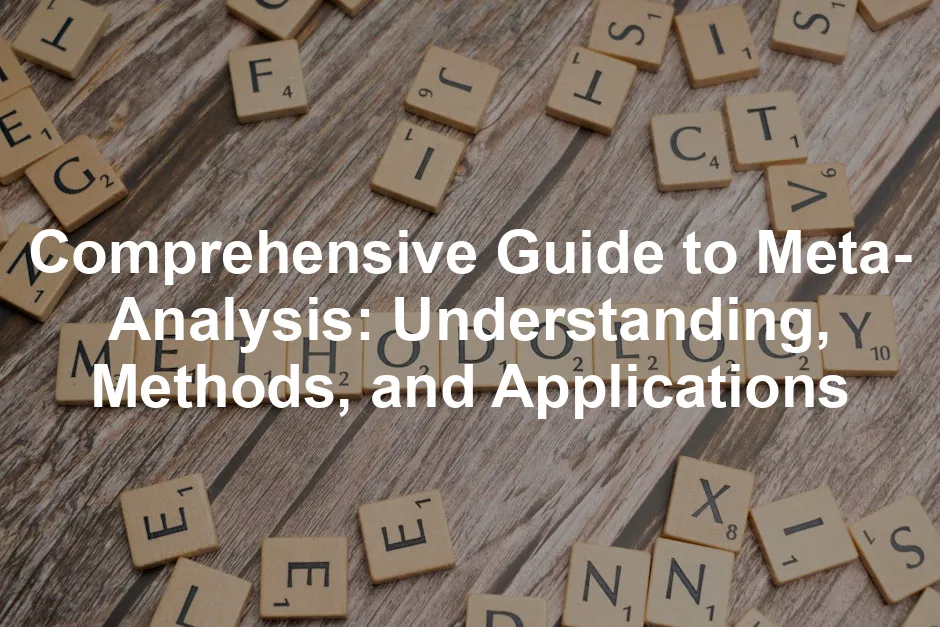 Featured image for Comprehensive Guide to Meta-Analysis: Understanding, Methods, and Applications