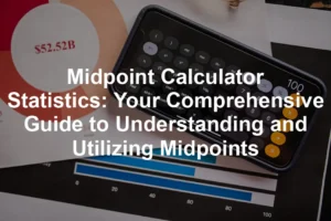 Featured image for Midpoint Calculator Statistics: Your Comprehensive Guide to Understanding and Utilizing Midpoints