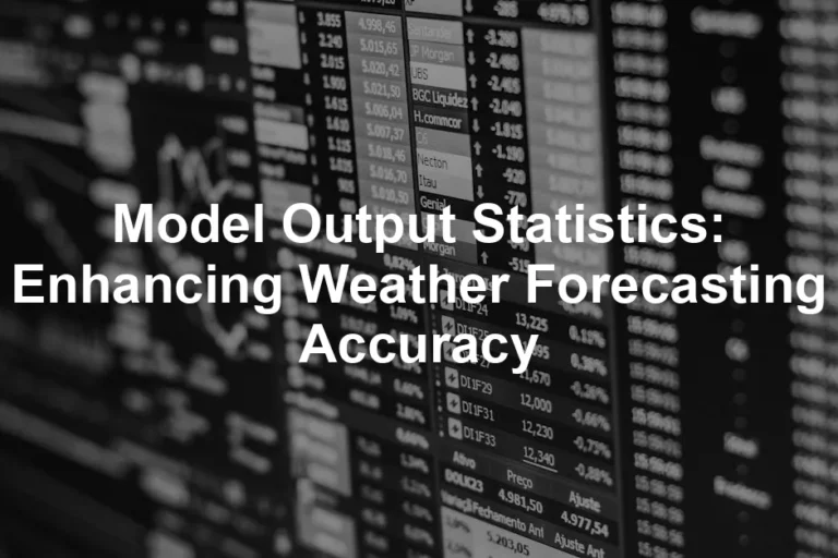 Featured image for Model Output Statistics: Enhancing Weather Forecasting Accuracy