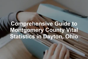 Featured image for Comprehensive Guide to Montgomery County Vital Statistics in Dayton, Ohio