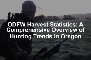 Featured image for ODFW Harvest Statistics: A Comprehensive Overview of Hunting Trends in Oregon