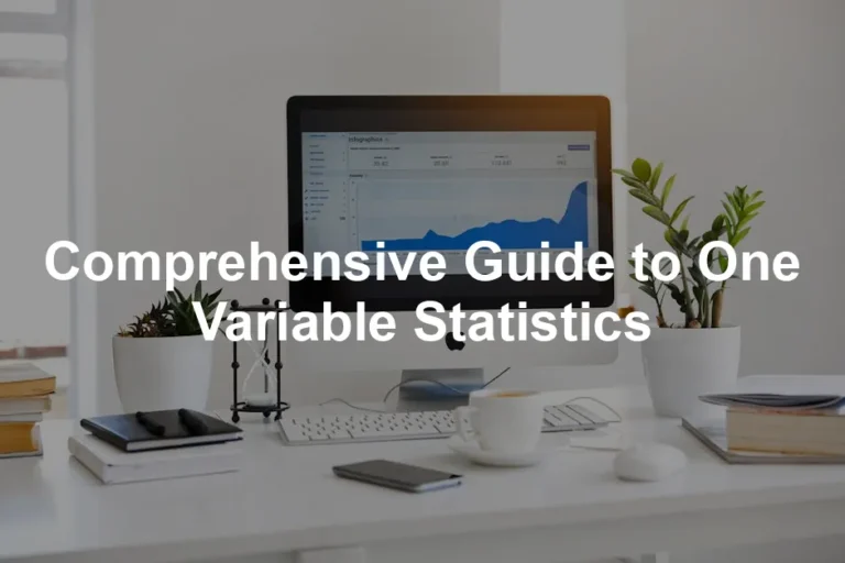 Featured image for Comprehensive Guide to One Variable Statistics