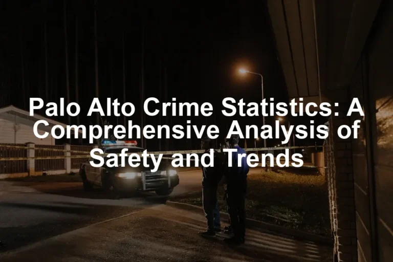 Featured image for Palo Alto Crime Statistics: A Comprehensive Analysis of Safety and Trends