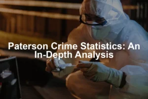 Featured image for Paterson Crime Statistics: An In-Depth Analysis