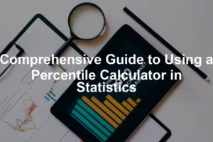 Featured image for Comprehensive Guide to Using a Percentile Calculator in Statistics