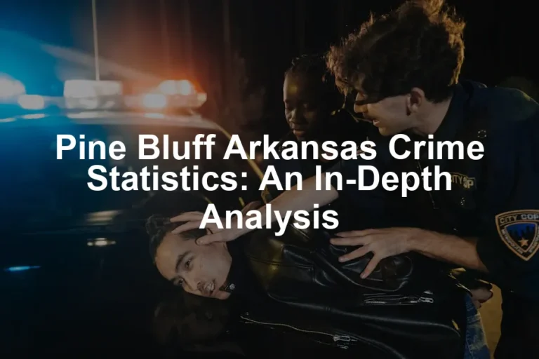 Featured image for Pine Bluff Arkansas Crime Statistics: An In-Depth Analysis