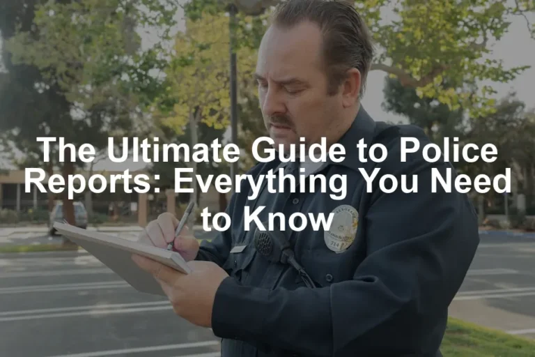 Featured image for The Ultimate Guide to Police Reports: Everything You Need to Know