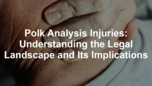 Featured image for Polk Analysis Injuries: Understanding the Legal Landscape and Its Implications